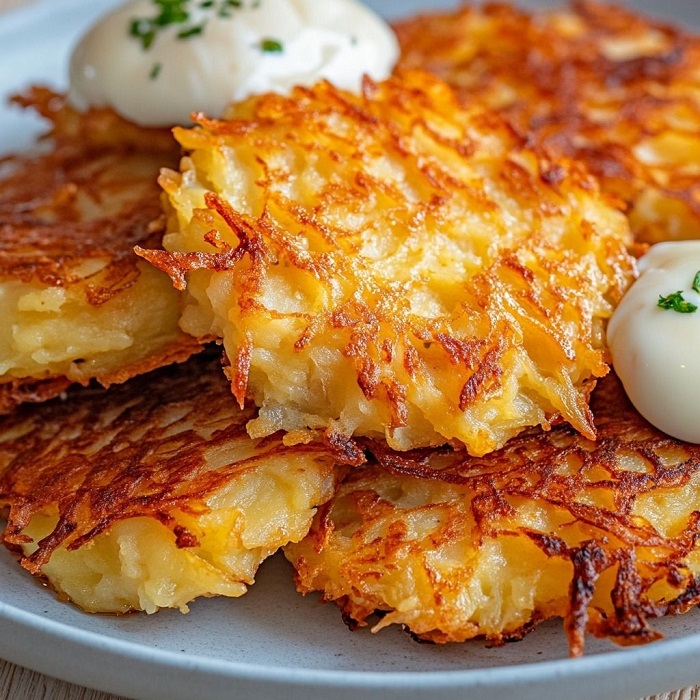 Galettes de pommes de terre croquantes