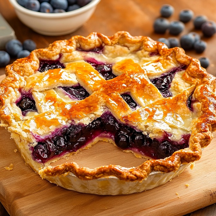 Tarte aux bleuets sauvages du Canada