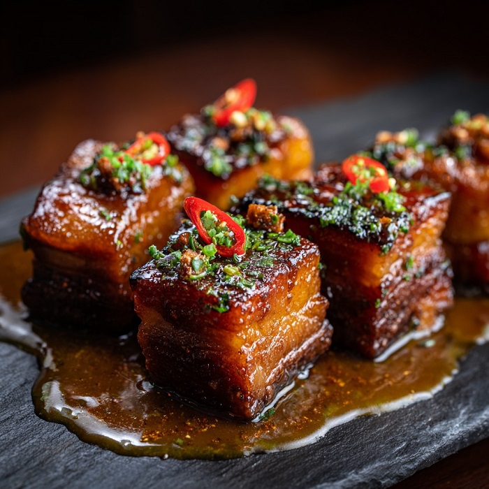 Poitrine de Porc au Colombo