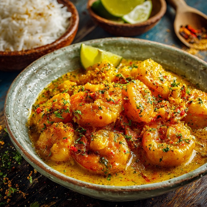 Curry de Crevettes au Colombo