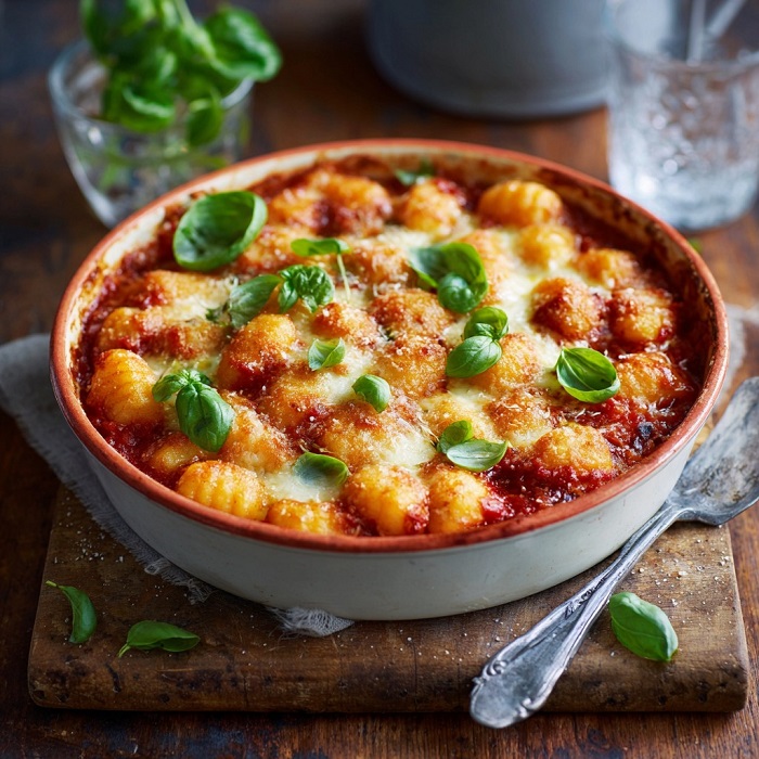 Gnocchis alla Sorrentina (gratin tomates-mozzarella)