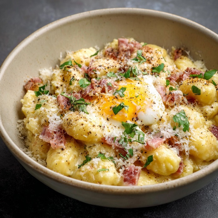 Gnocchis à la carbonara