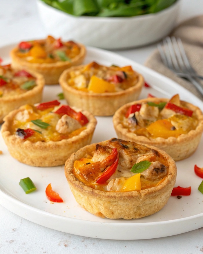Mini Quiches Poulet & Poivrons