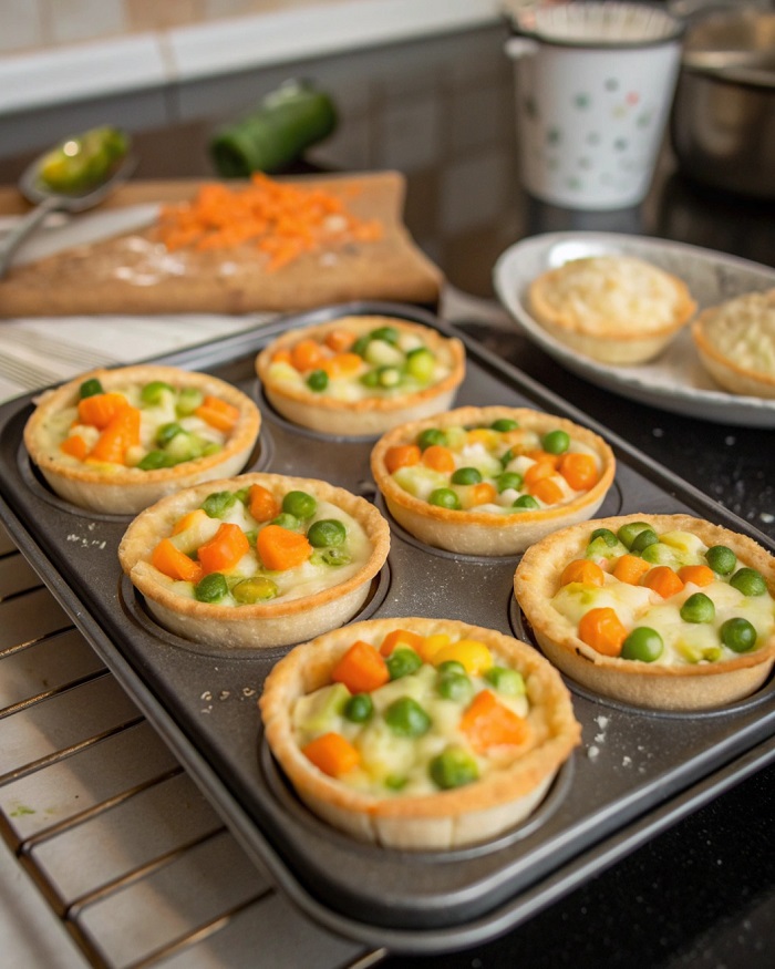 Mini Quiches Sans Pâte aux Légumes & Mozzarella
