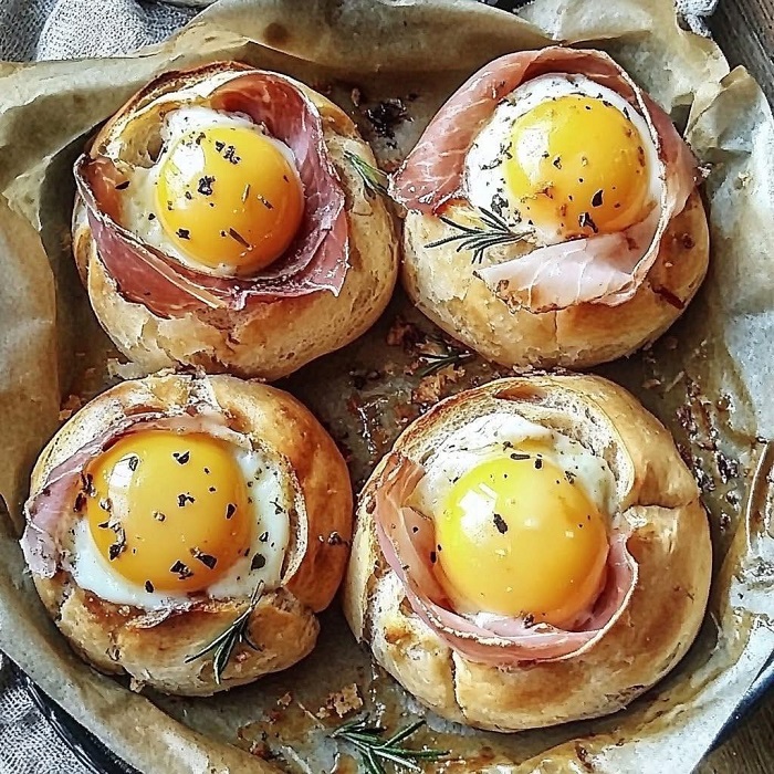 Pain farci aux Œufs nichés dans leur nid