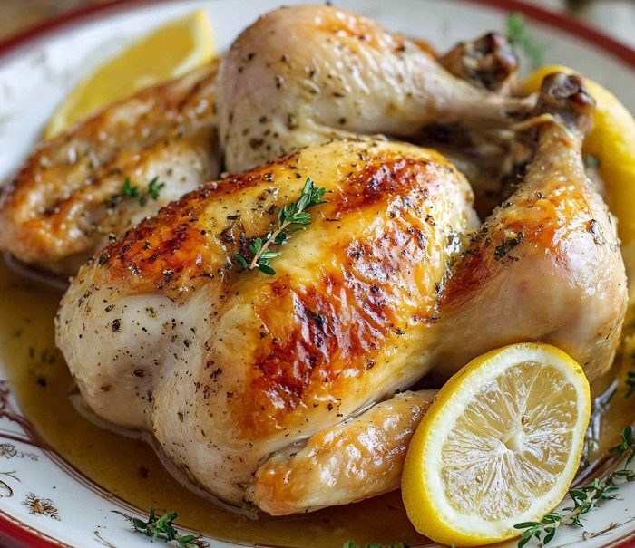 Poulet rôti au citron