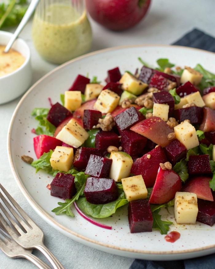 Salade de betteraves rouges & pommes