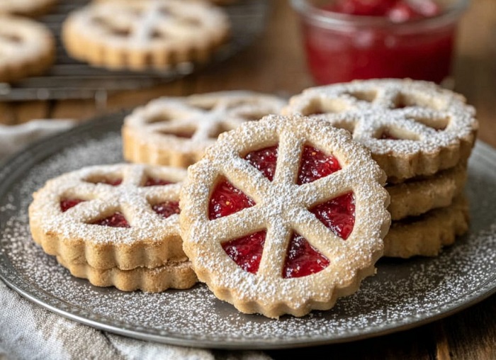 Sablés à la Confiture (façon Linzer)