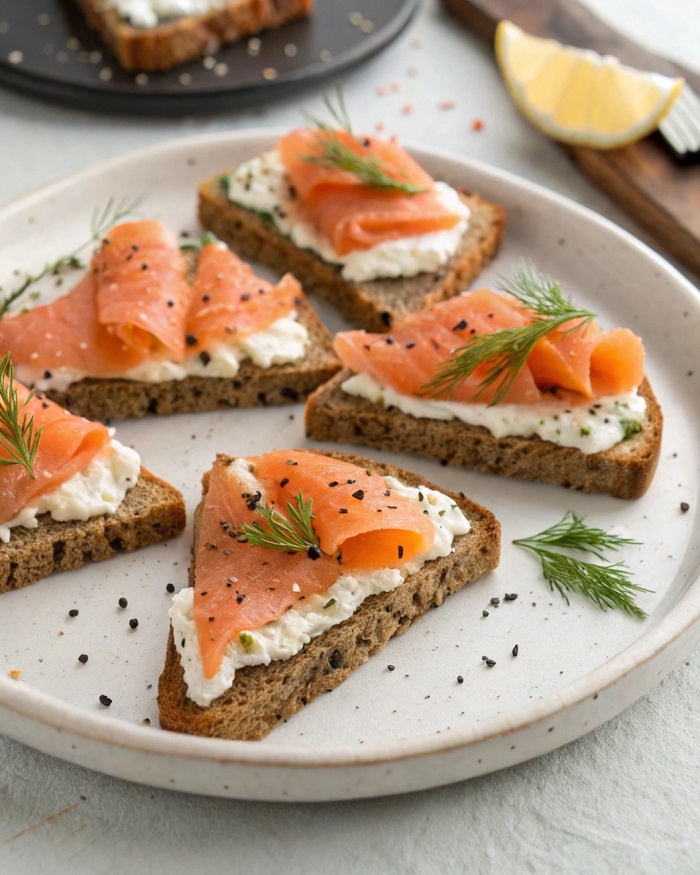 Toasts Saumon Fumé & Fromage Frais