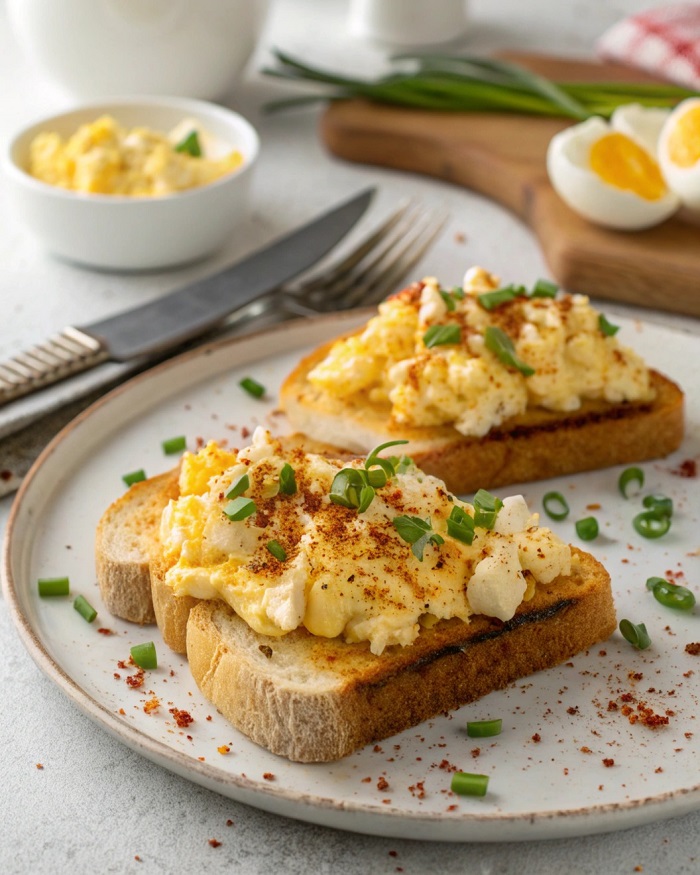 Toasts Œufs Mimosa & Paprika