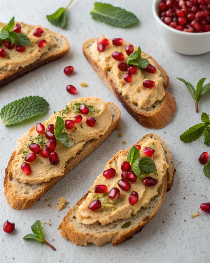 Toasts Houmous & Grenade