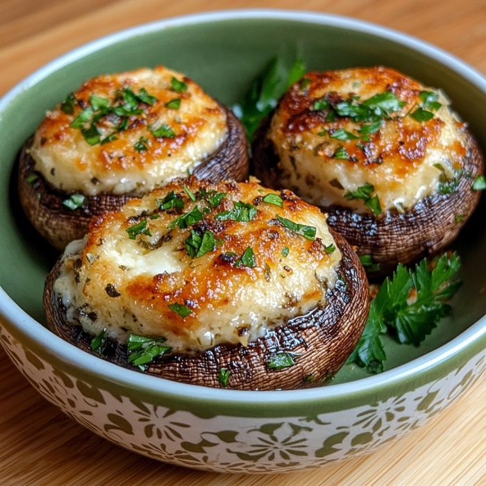 Bouchées de Champignons Farcis