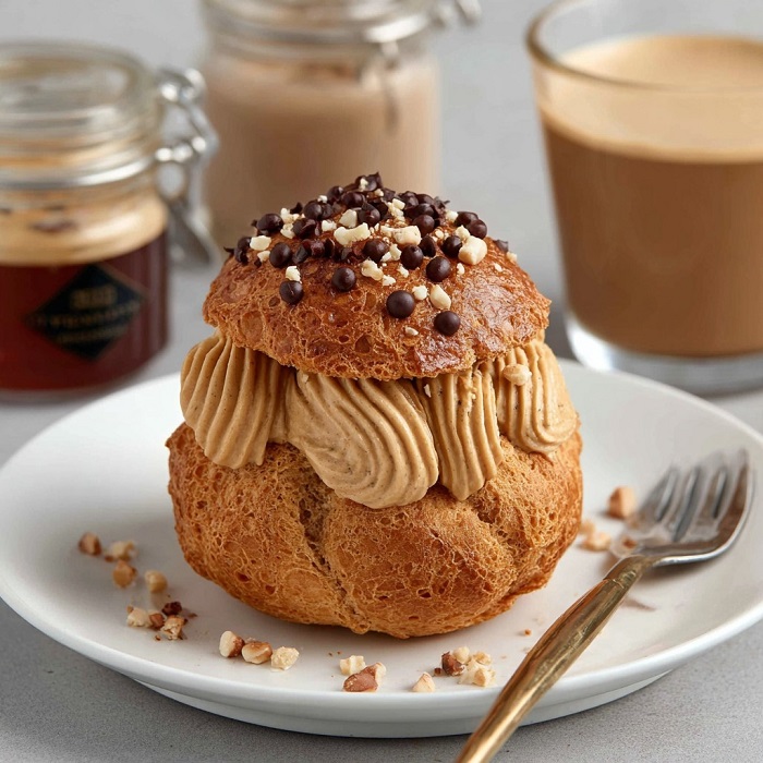 Choux à la crème pralinée