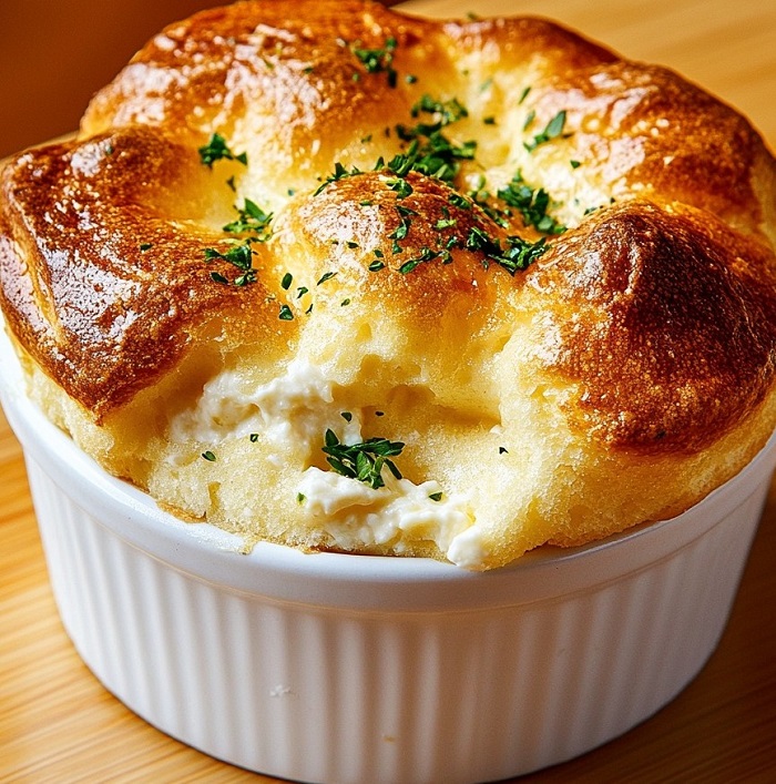 Soufflé ricotta & herbes de Provence