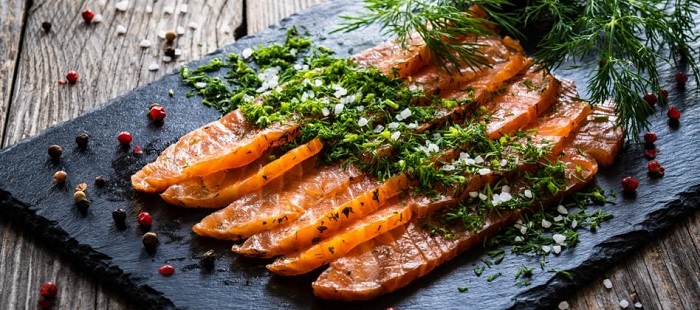 Gravlax de truite