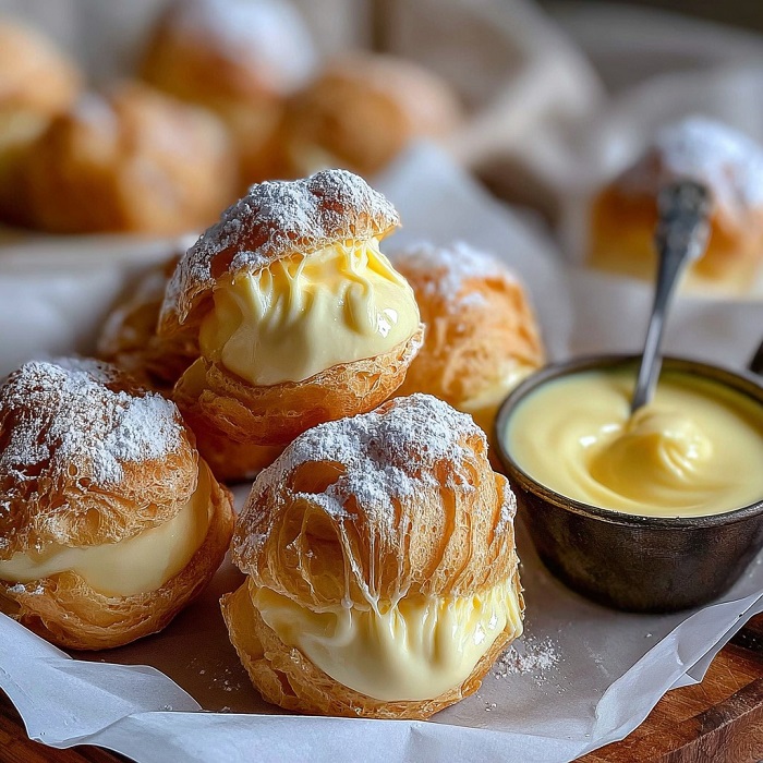 Choux à la crème vanillée