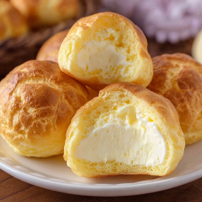 Choux à la crème vanillée
