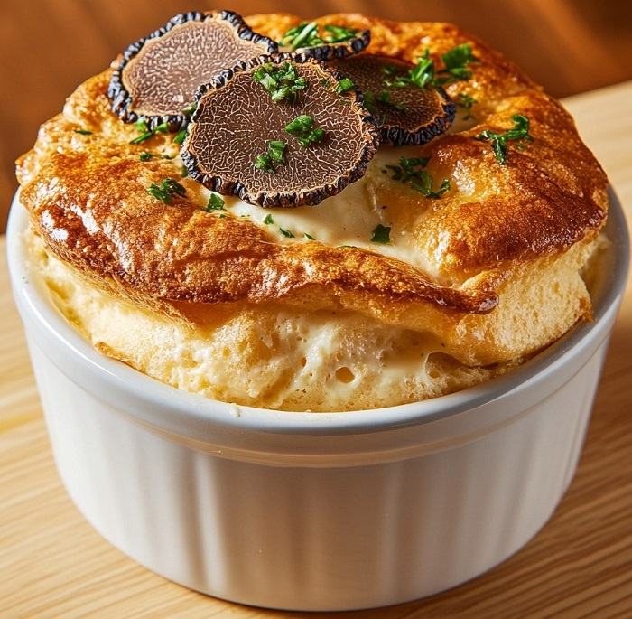Soufflé au parmesan & truffe d’été