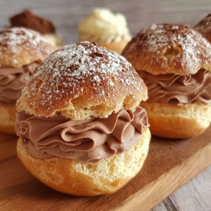 Choux nuage chocolaté