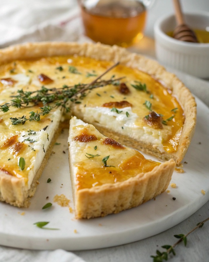Quiche au Fromage de Chèvre et Miel