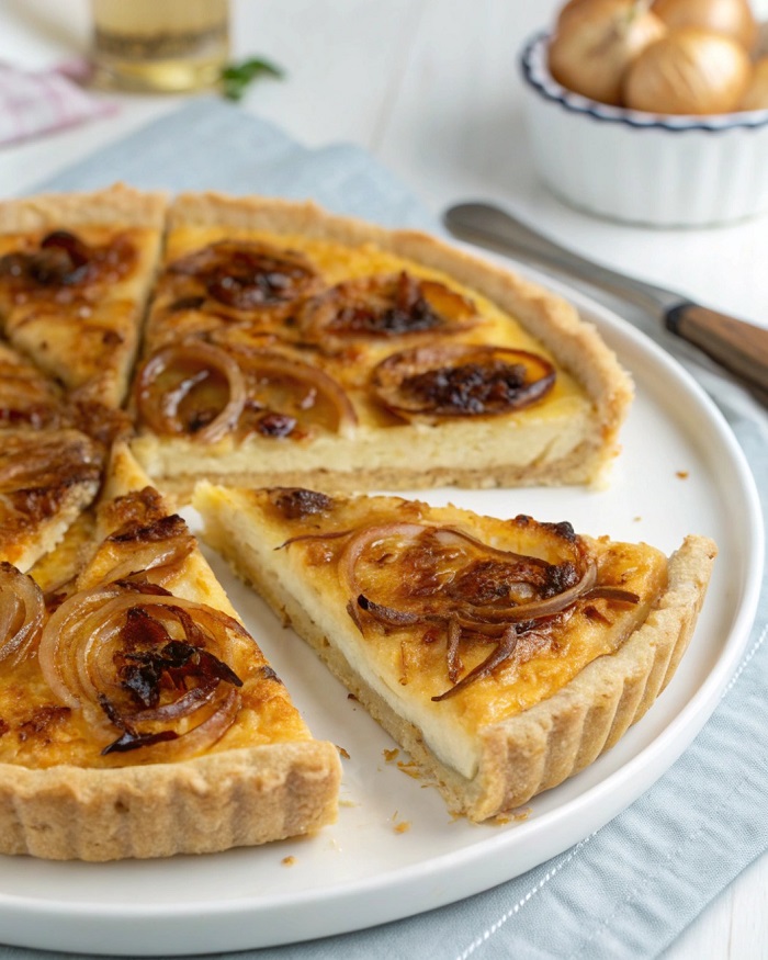 Quiche à l’Oignon Caramélisé et Gruyère