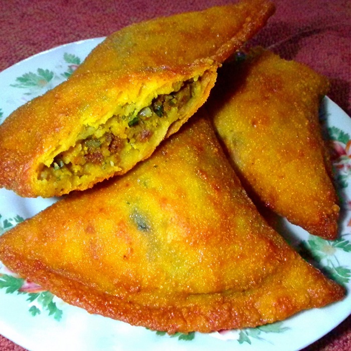 Brick à la viande hachée et œuf