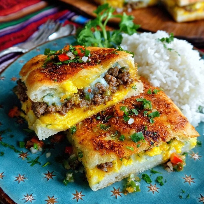 Brick au poulet et œuf