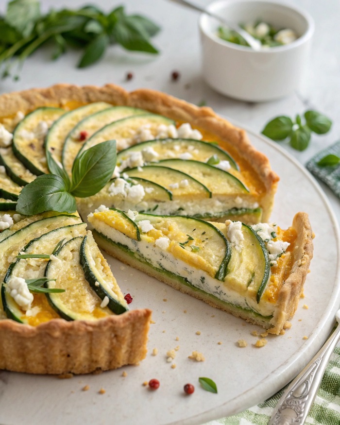 Quiche Courgettes & Feta