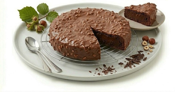 Gâteau au Chocolat et Mascarpone, Glaçage Rocher Praliné