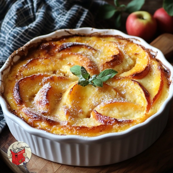 Clafoutis aux pommes caramélisées