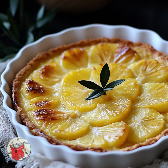 Clafoutis Ananas Rôti & Rhum