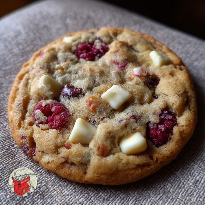 Cookie framboises & chocolat blanc