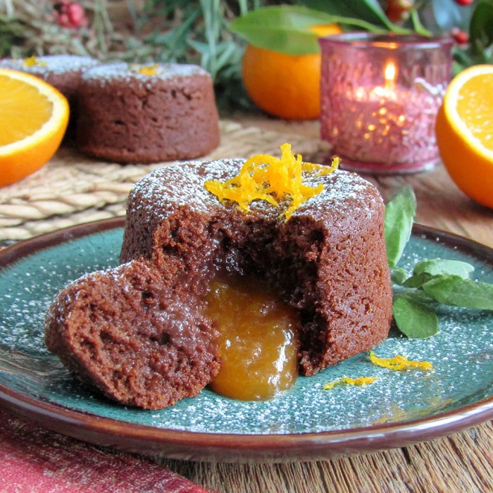 Fondant au chocolat noir – cœur coulant à l’orange