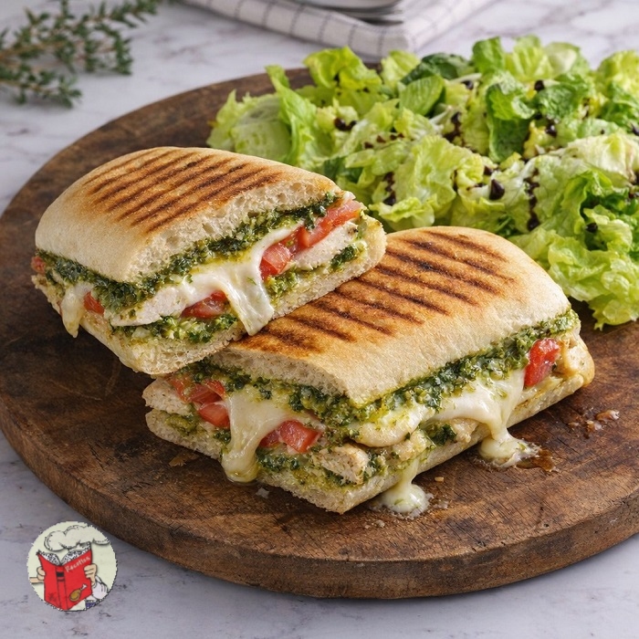 Panini Poulet Pesto