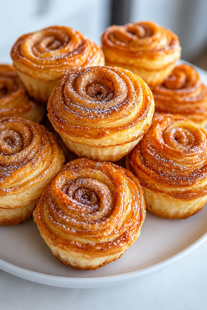 Feuilletés roulés sucre cannelle