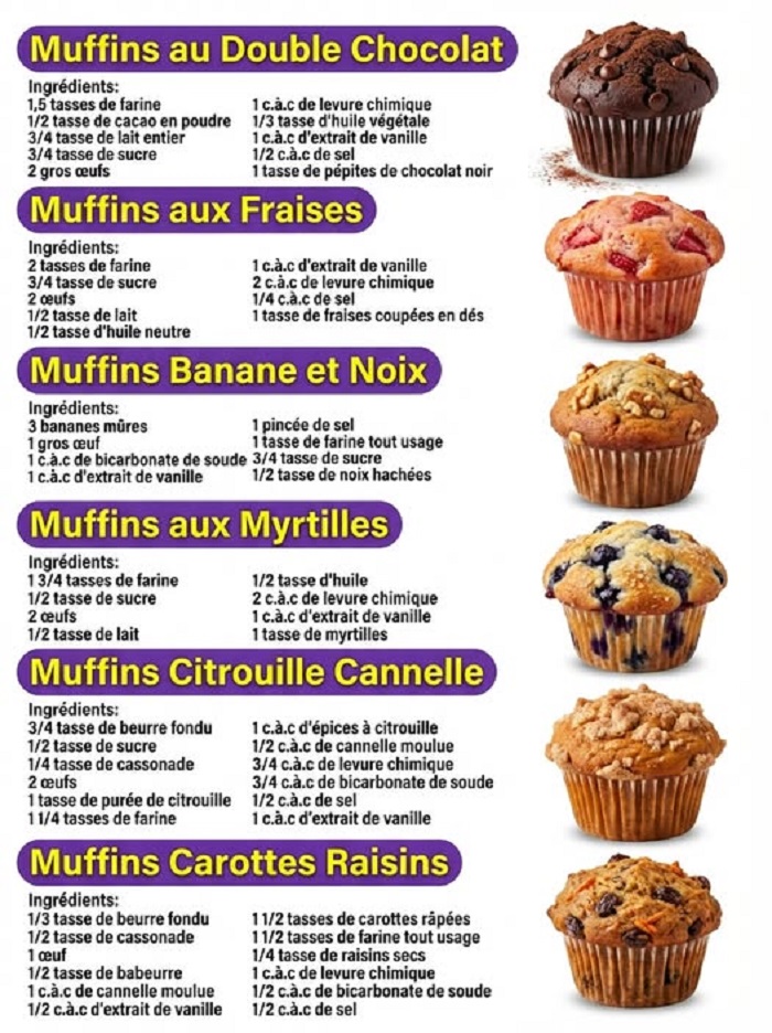 6 Recettes de Muffins Maison à Tester Absolument